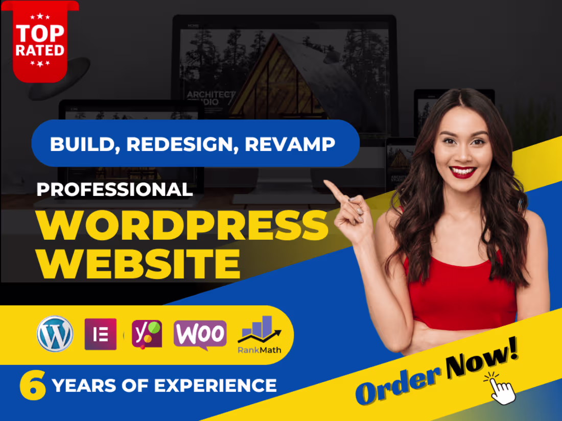Cover image for Build, Design, Redesign, Clone Wordpress Website, Landing page