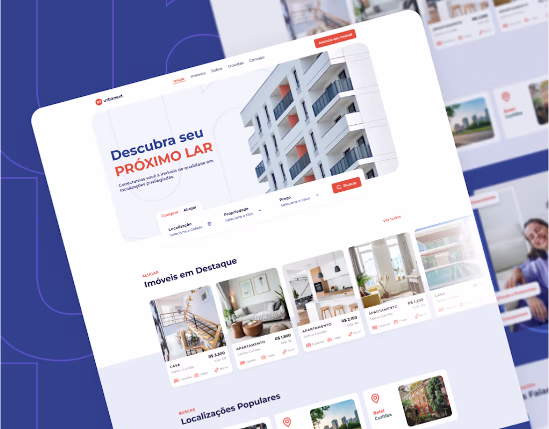 Cover image for Modern Real Estate Website | UX/UI Design