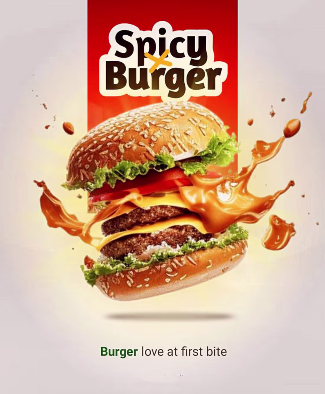 Cover image for Spicy Burger Poster Design