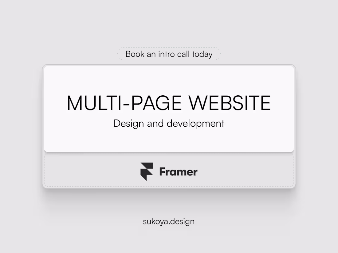 Cover image for Framer Website (Design & Development)