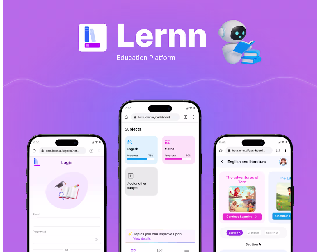 Cover image for Lernn is an intuitive learning
