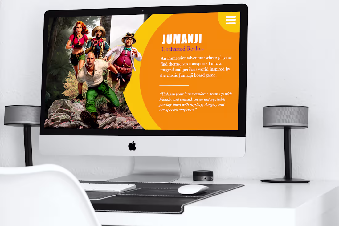Cover image for Jumanji: Uncharted Realms Theme UI Design :: Behance