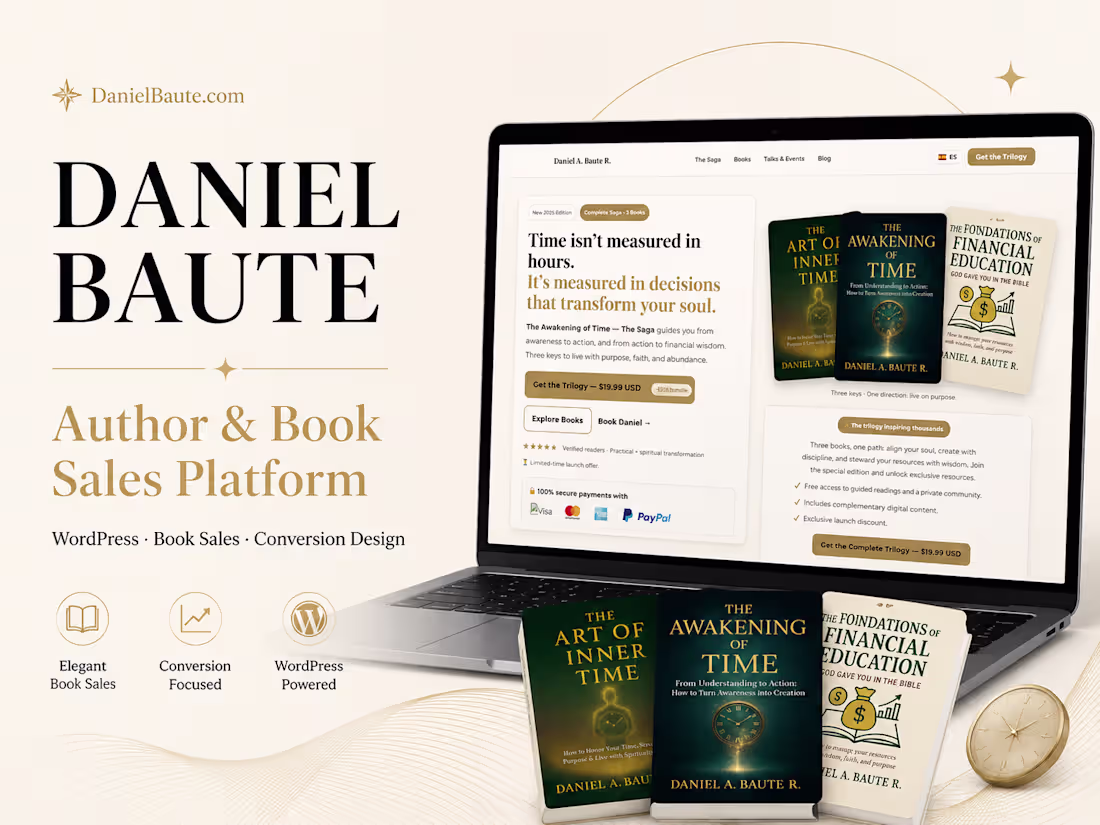Cover image for Author Platform & Book Sales Website | WordPress