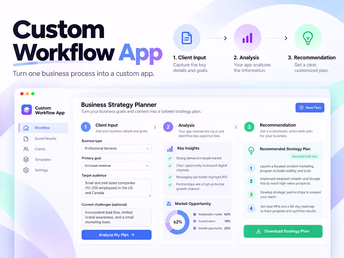 Cover image for Custom Workflow App