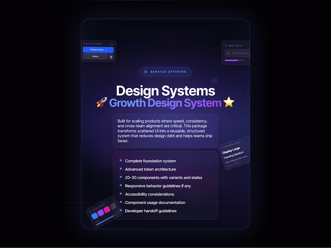 Cover image for Design System - 🚀 Figma Growth Design System ⭐
