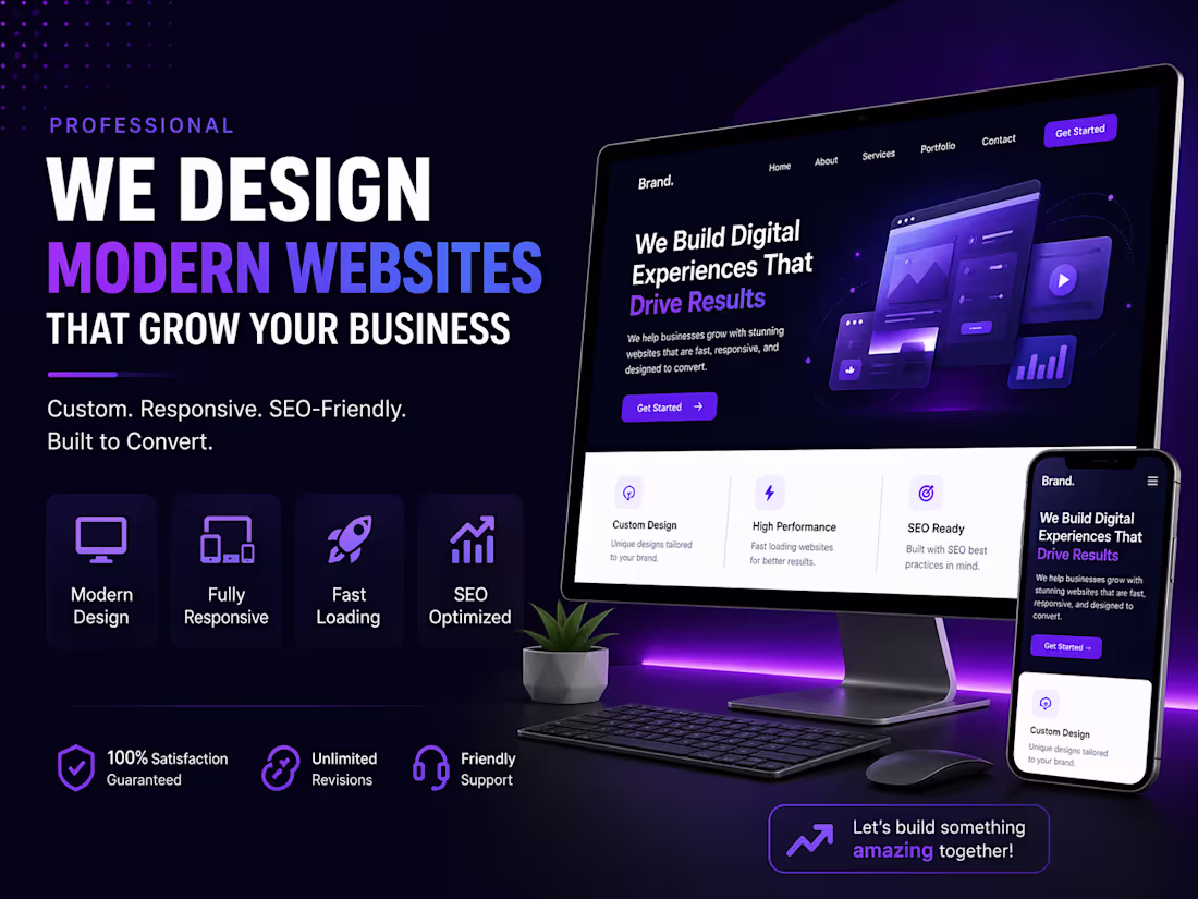 Cover image for Custom Website Design & Development.