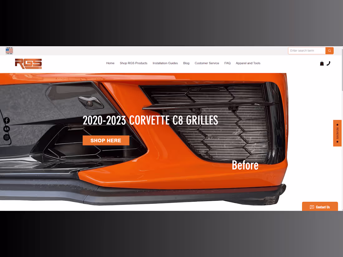 Cover image for Corvette and Porsche Performance Products | Radiator Grille Sto…