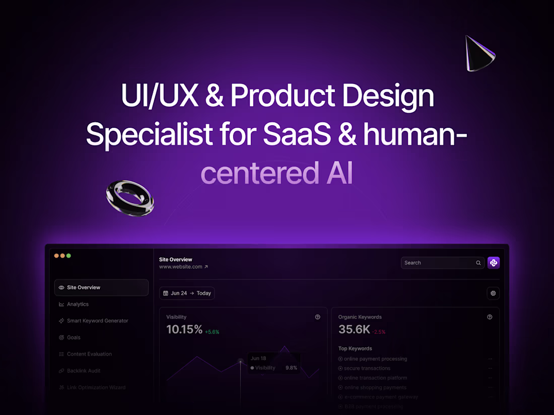 Cover image for Product Design (UIUX Web & Mobile SaaS apps)