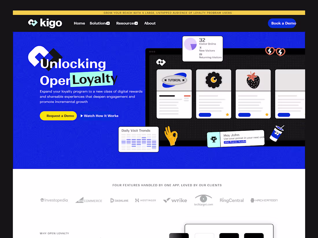 Cover image for Kigo Loyalty Program Web app