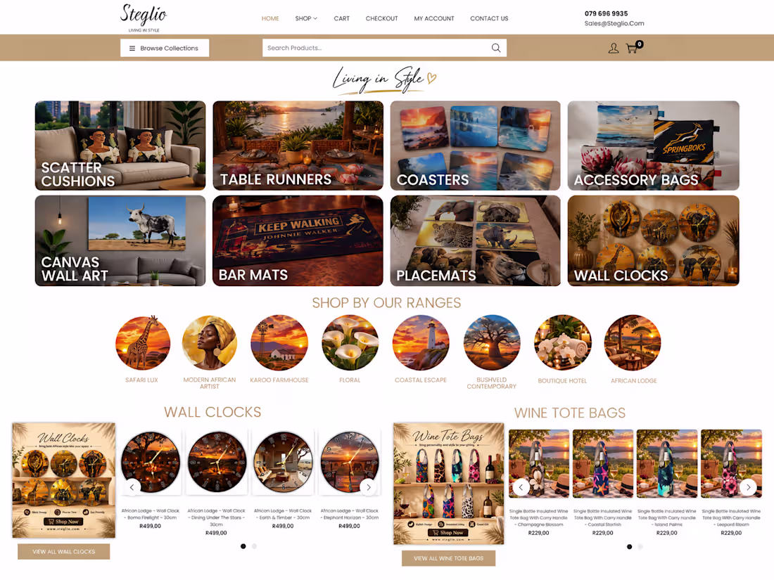 Cover image for Steglio — WooCommerce eCommerce Development