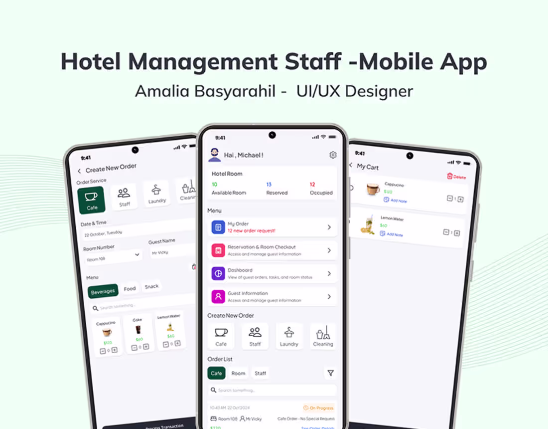 Cover image for Hotel Management Staff Mobile App 