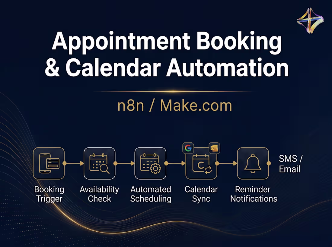 Cover image for  Appointment Booking & Calendar Automation