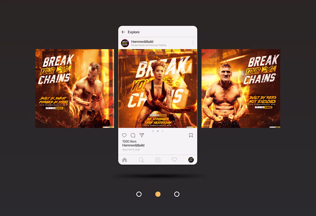 Cover image for Break Your Chains – Hammer&Build Gym Campaign