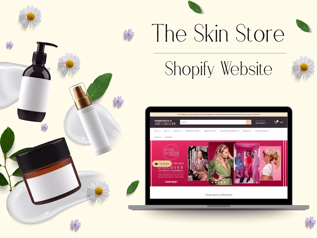 Cover image for The Skin Store | Shopify Website