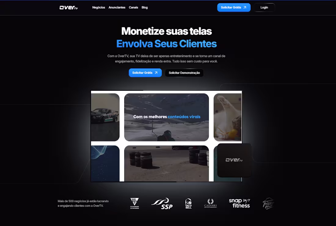 Cover image for 🚀 I’m finalizing the new home section for Over.TV, a platfo...