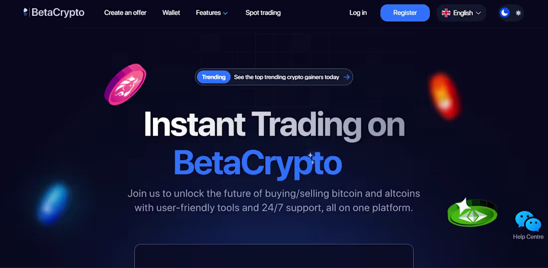Cover image for Betacrypto:
A UX writing project focused