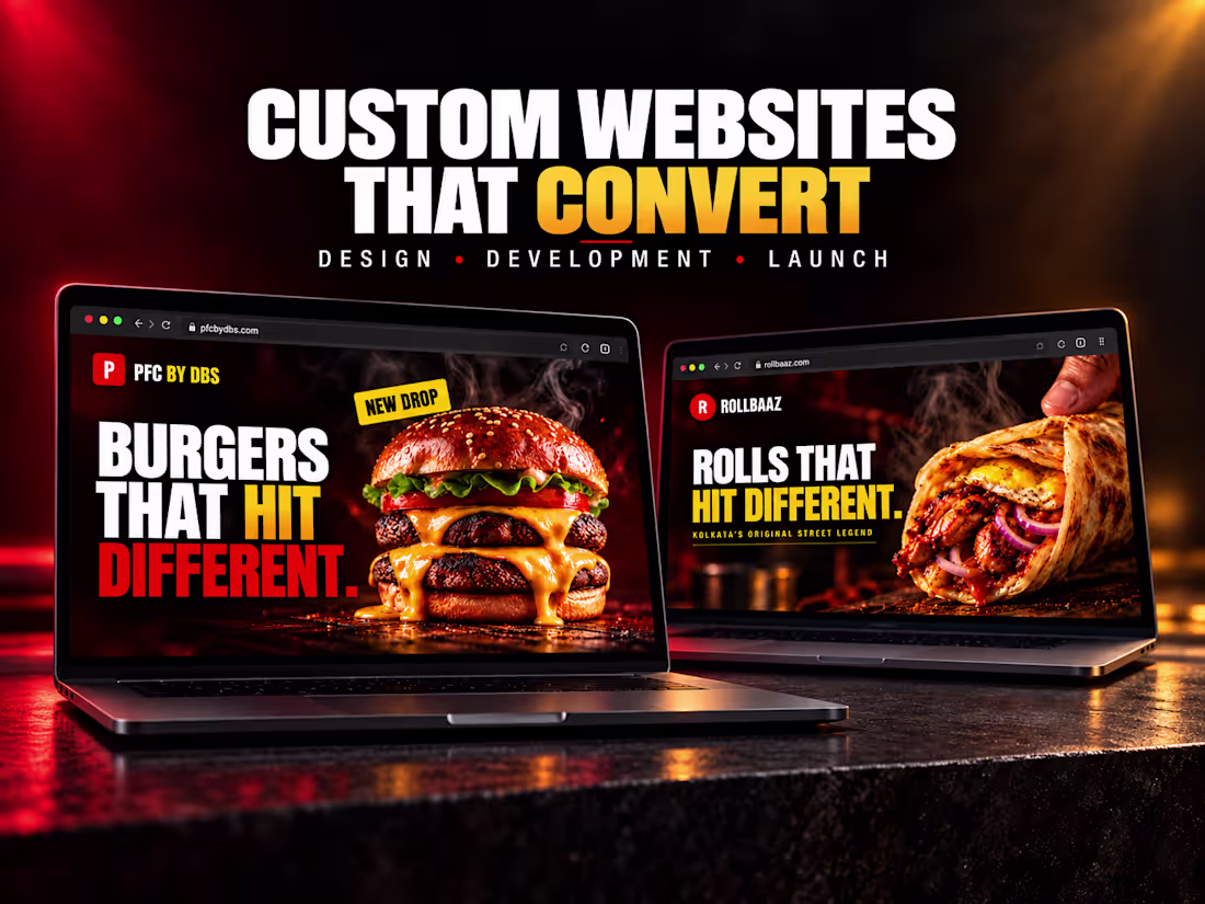 Cover image for Custom Website Design & Development — From Idea to Launch