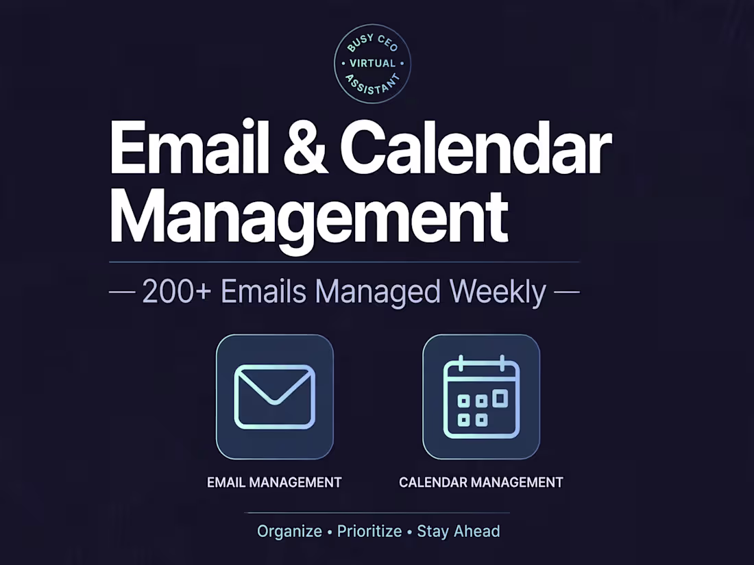 Cover image for PROJECT 1:
Title: Email & Calendar