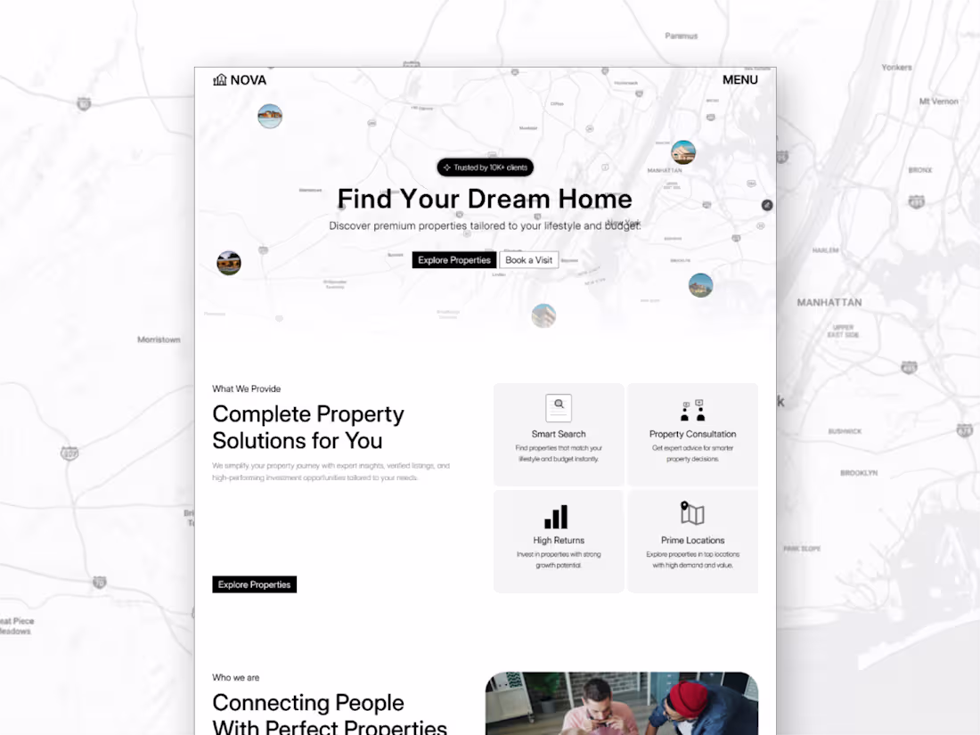 Cover image for NovaVista is a modern Framer