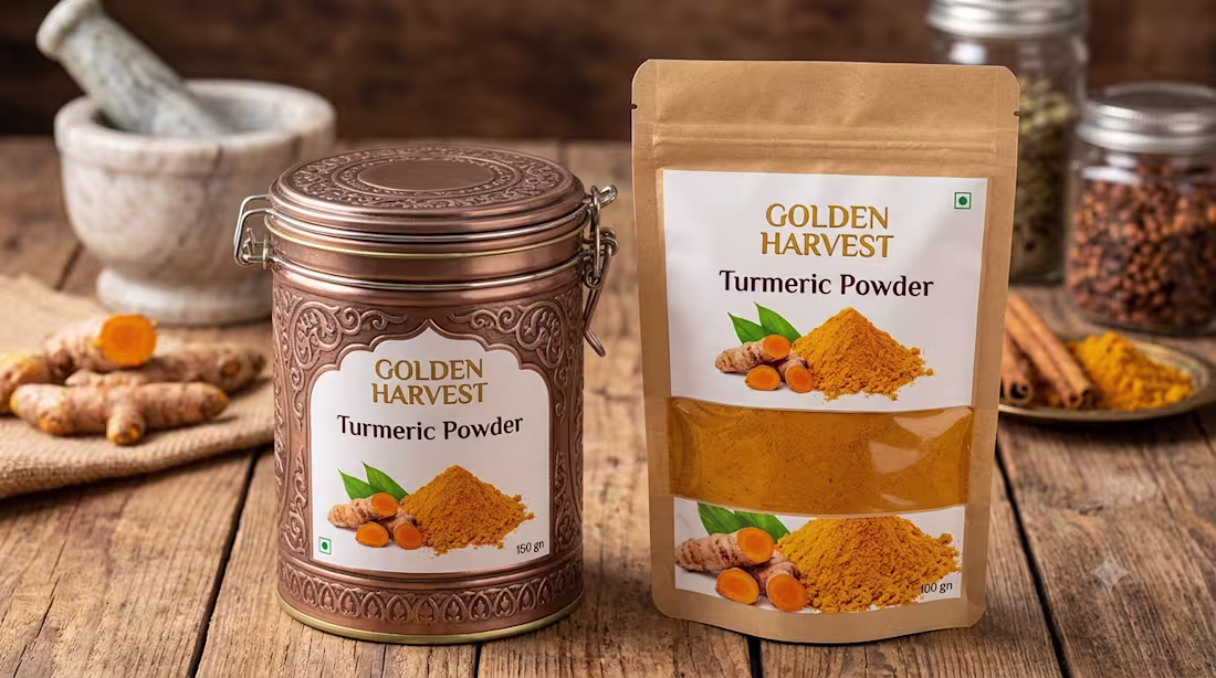 Cover image for Premium Spice Packaging Design with