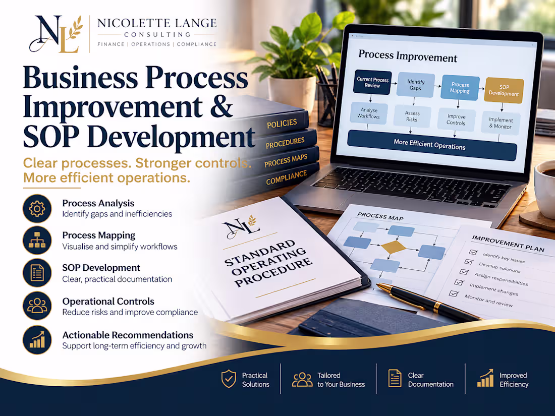 Cover image for Business Process Improvement & SOP Development