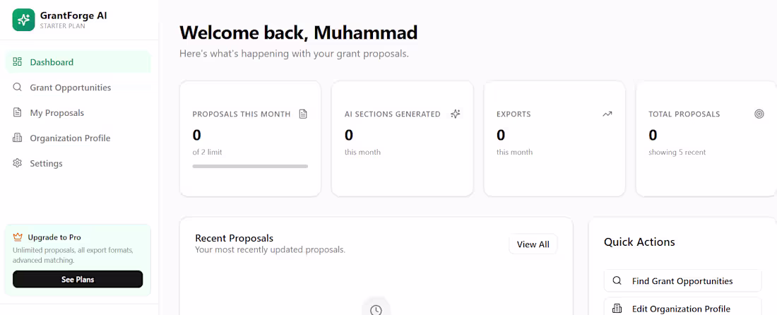 Cover image for GrantForge AI: LLM Platform,
Built a