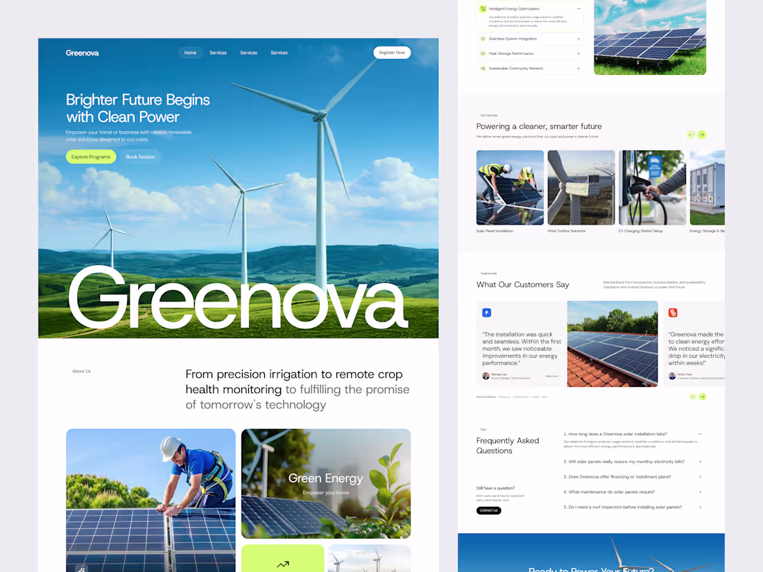 Cover image for Green Energy Website