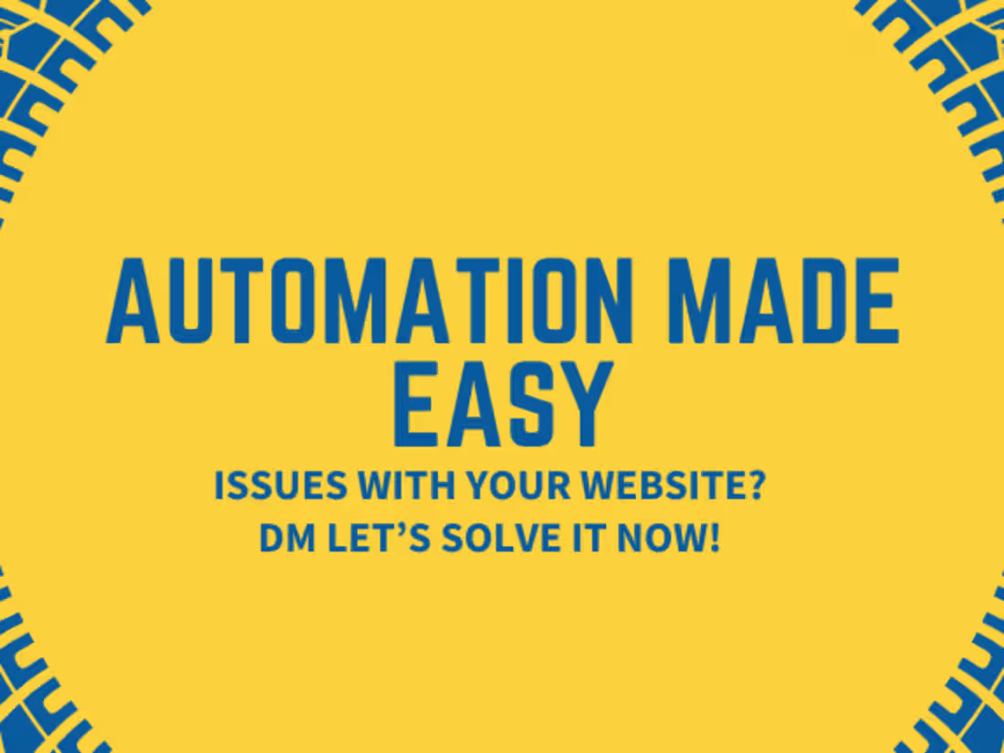Cover image for Smart Automations, Website Fixes & No-Code Integrations