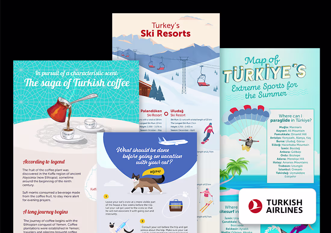 Cover image for Infographic Designs for the Turkish Airlines Blog