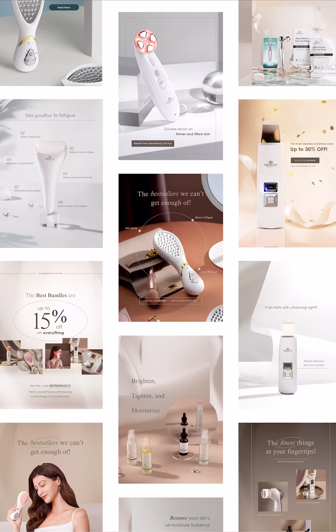 Cover image for Brand Design and EDM for Project E Beauty