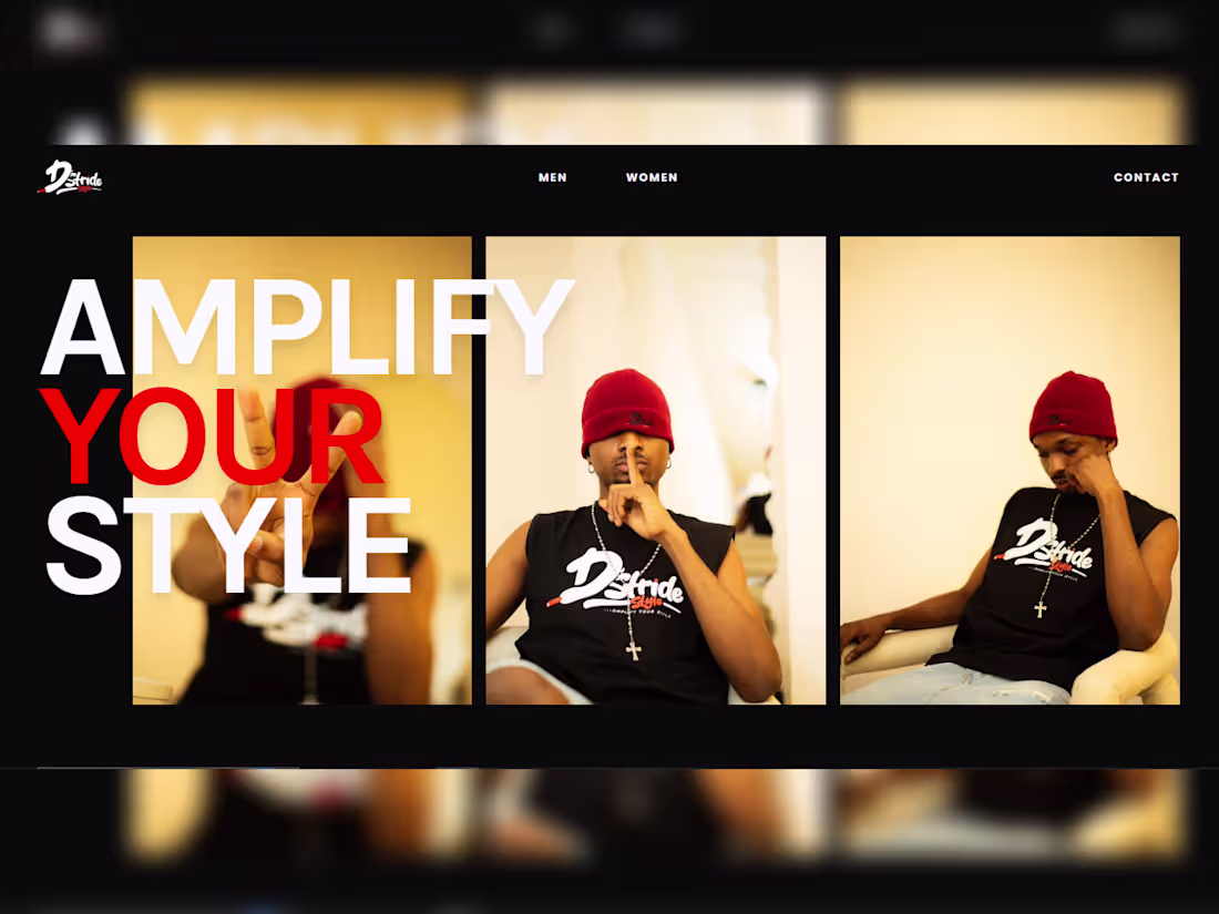 Cover image for D'Stride Style — Fashion Web App