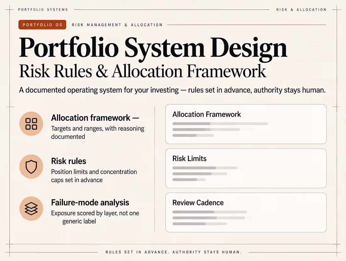 Cover image for Portfolio System Design — Risk Rules & Allocation Framework