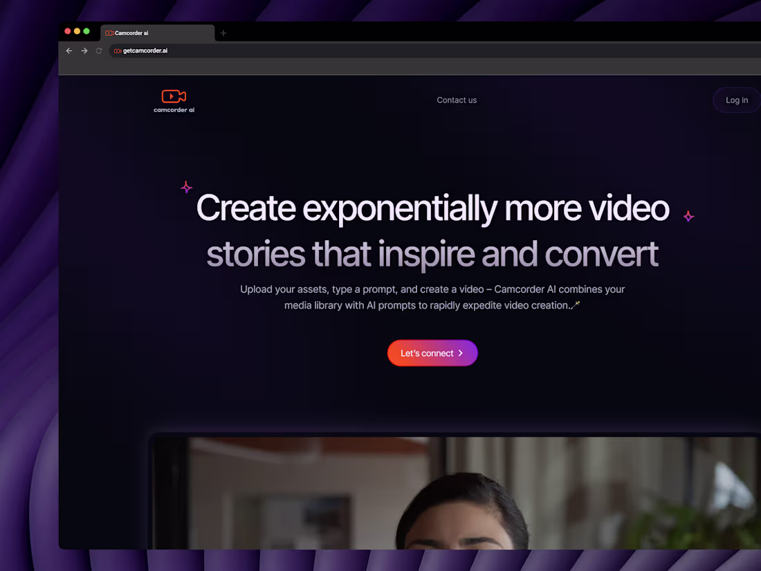 Cover image for Camcorder Ai | Web Design