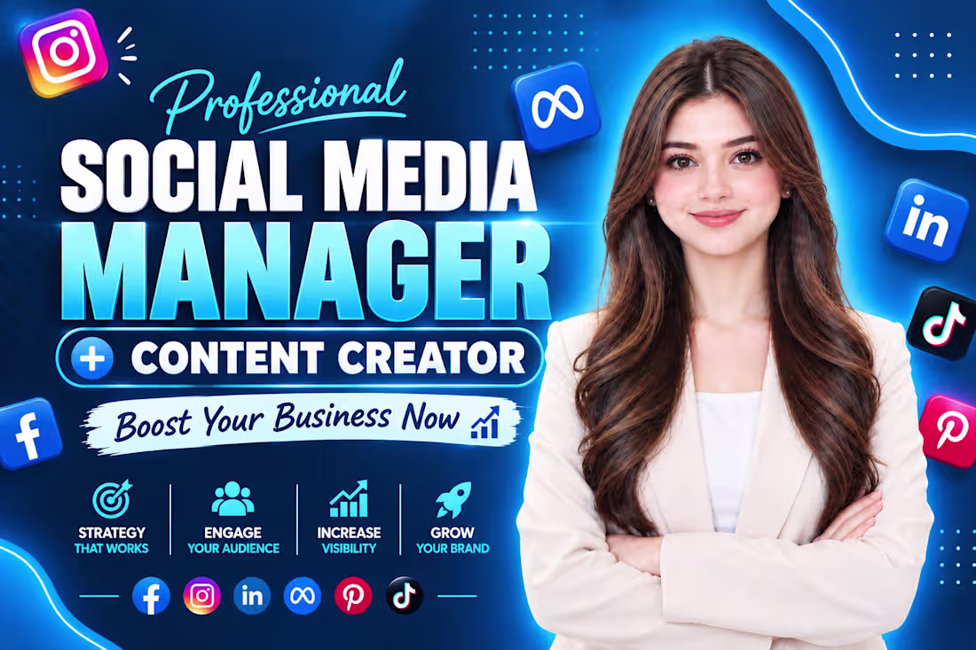 Cover image for Social Media Management & Content Creation