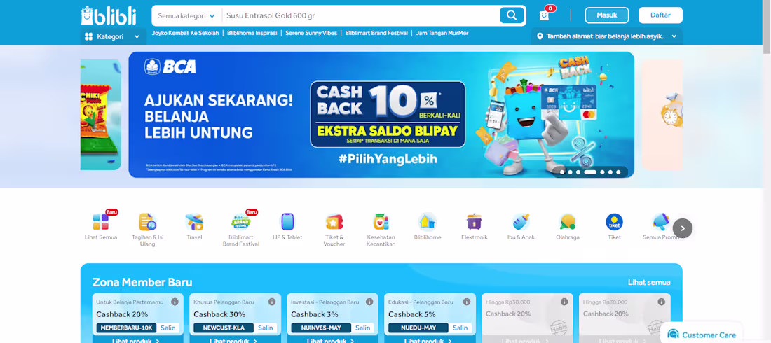 Cover image for SEO Content Writing Campaign for Blibli.com