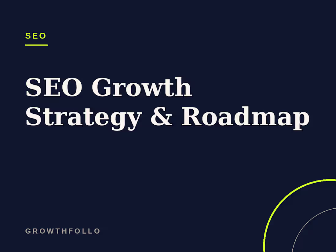 Cover image for SEO Growth Strategy