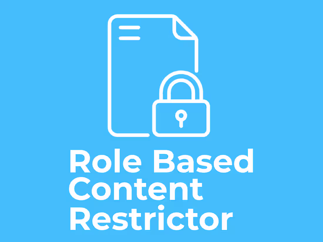 Cover image for Custom WordPress Plugin for Role-Based Content Restriction