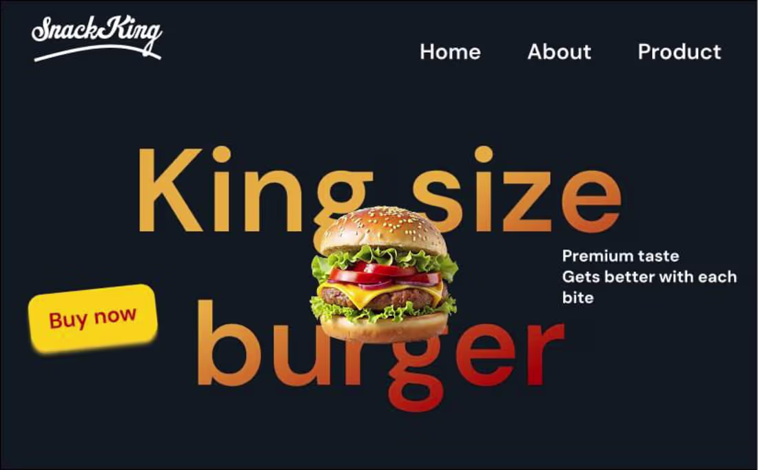Cover image for hero section for a burger