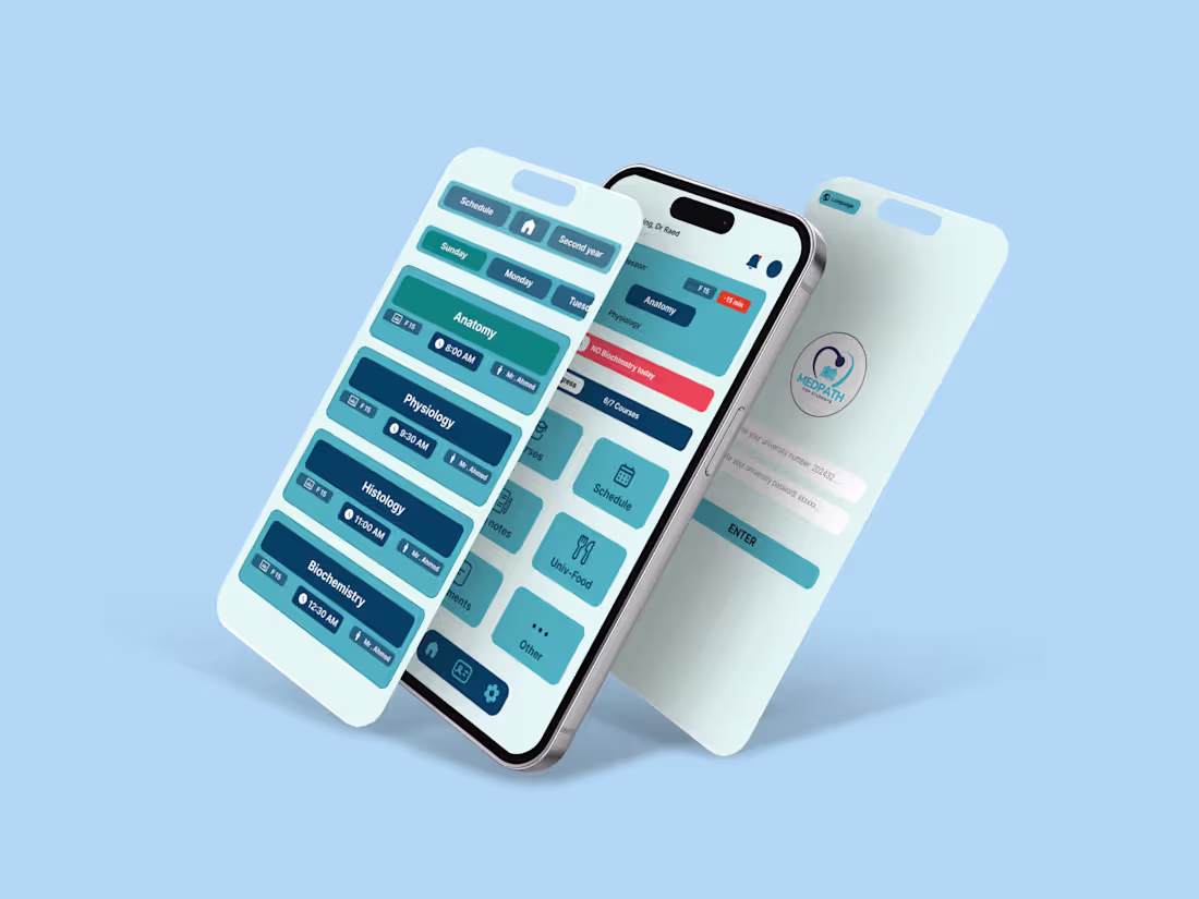 Cover image for MedPath Student Medical Portal UX/UI Design