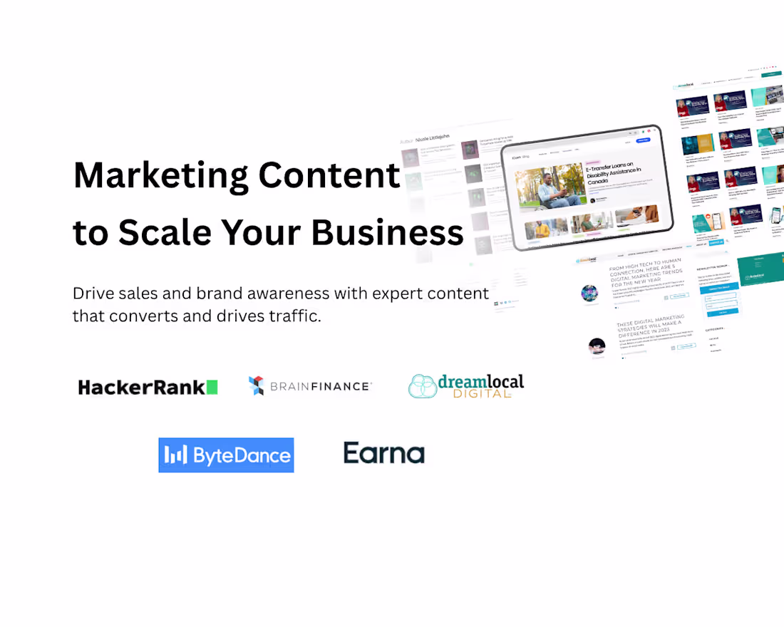 Cover image for Content & Marketing Services Retainer