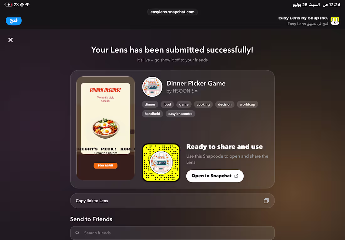 Cover image for Dinner Picker Game🍱🍽️ https://snapchat.com/t/zt3IGvnY