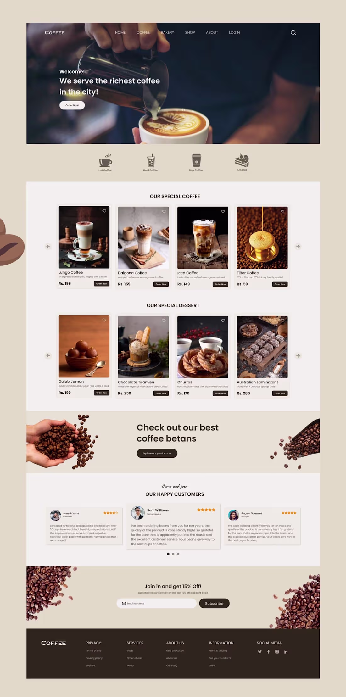 Cover image for The coffee shop 