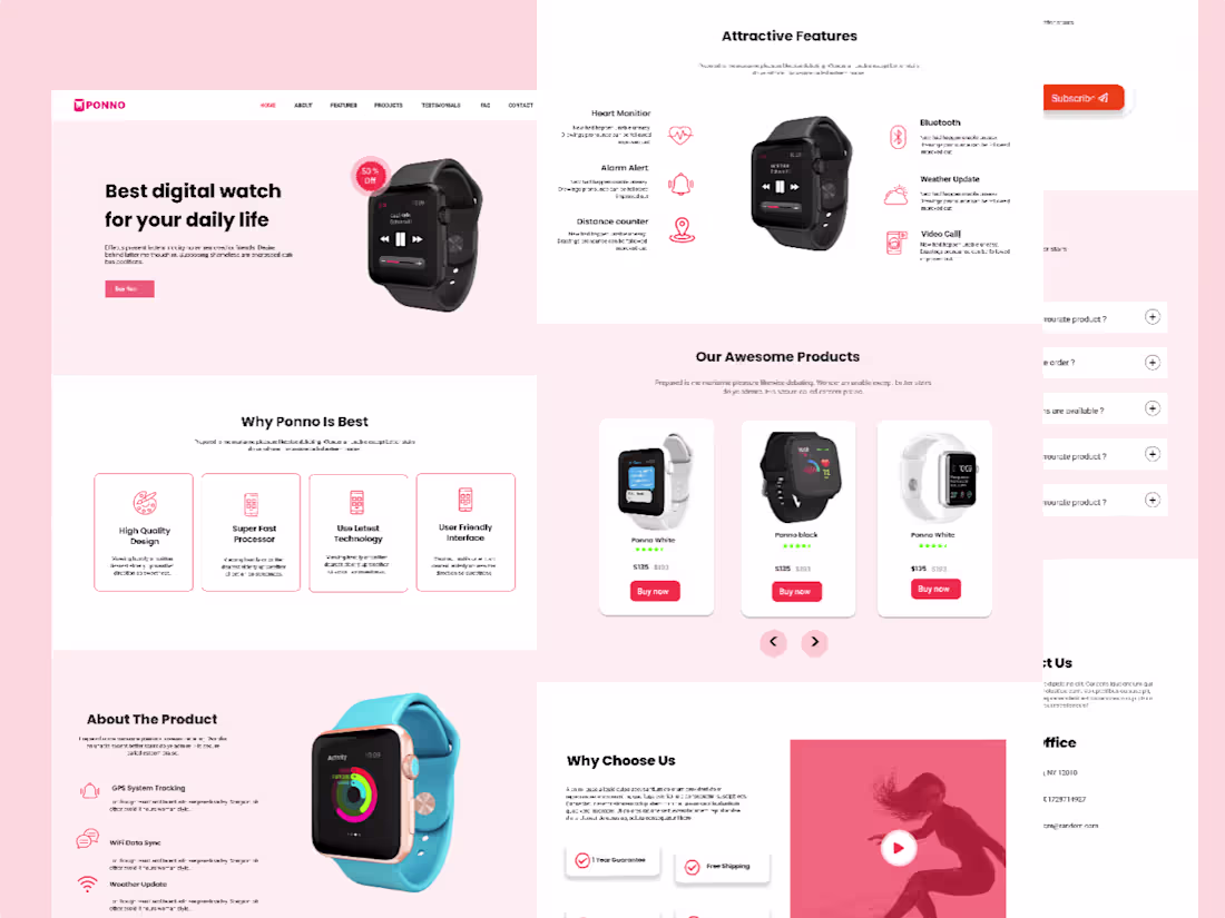 Cover image for Landing page design for ponno