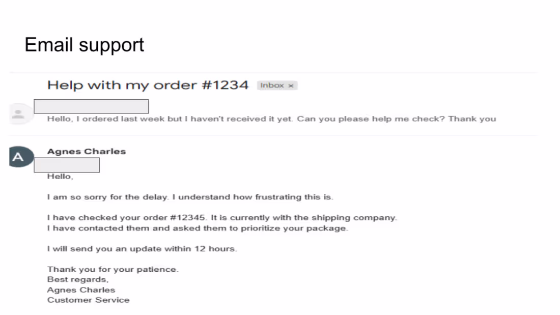 Cover image for Email Customer Support | Order