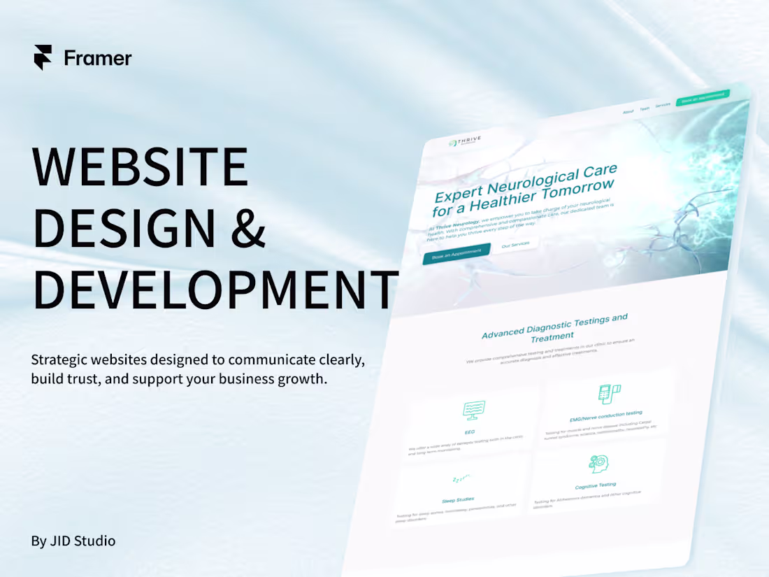Cover image for Framer Multi-Page Website Design & Development