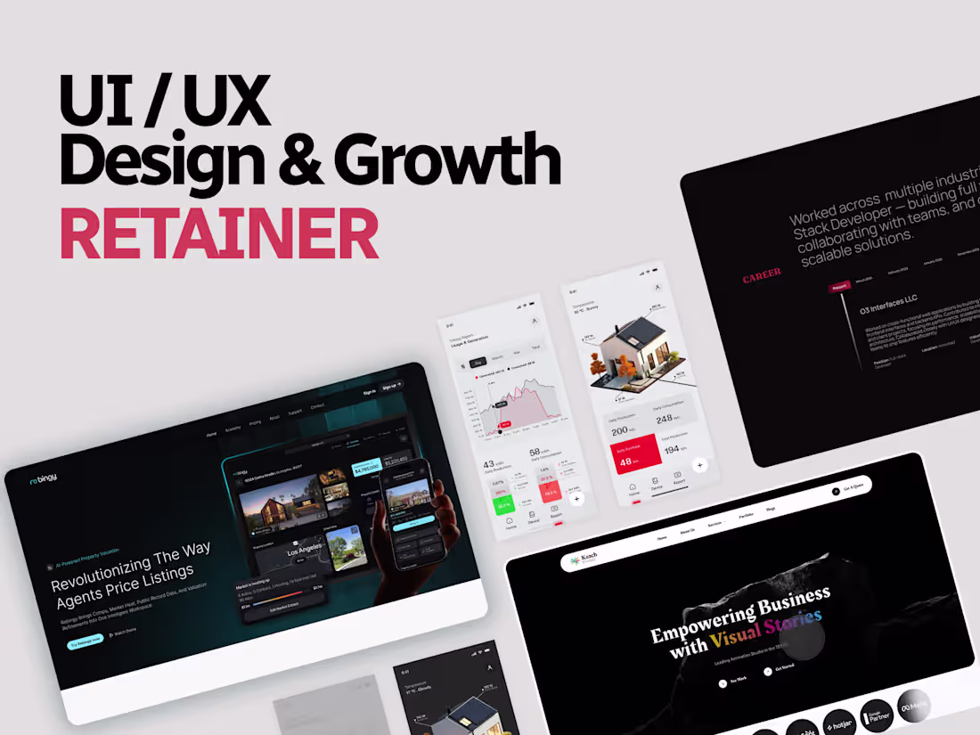 Cover image for UI/UX Design & Growth Retainer