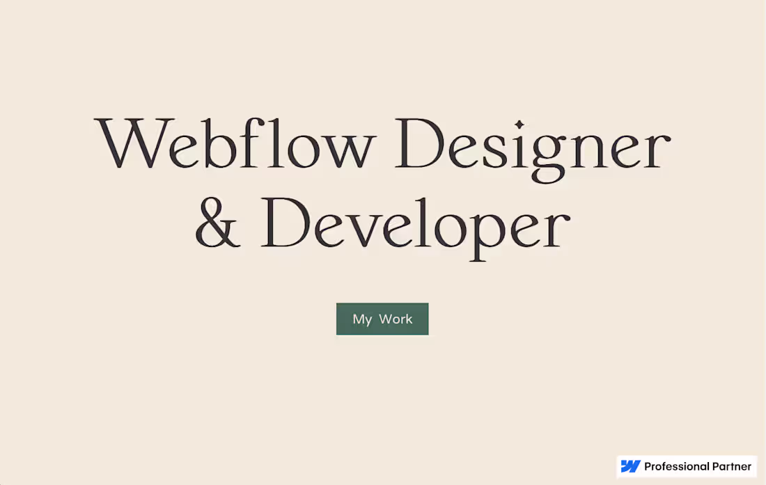 Cover image for Webflow Development