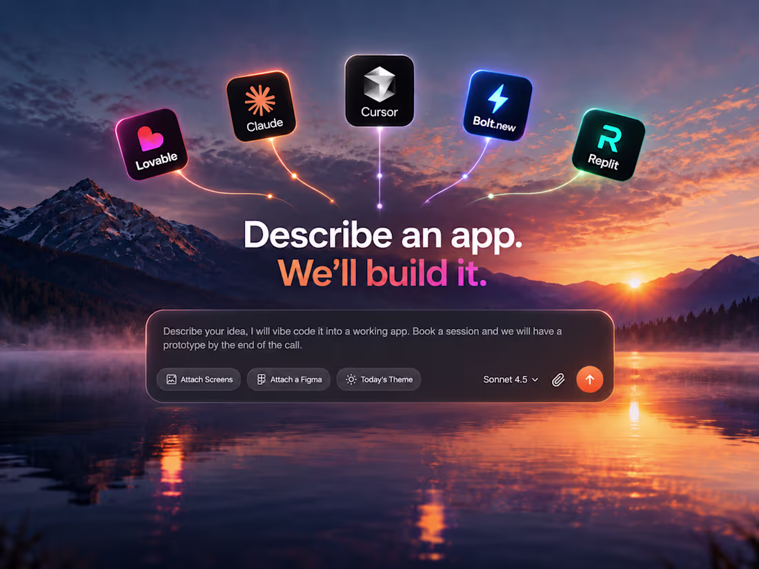 Cover image for Vibe Coding App Development & Fixes | Lovable, Replit, Cursor