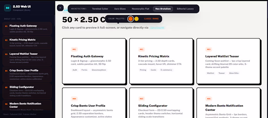 Cover image for Production-Ready 2.5D Interactive Web Elements
A