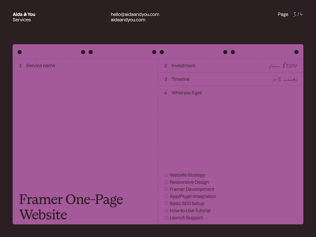 Cover image for Framer Landing Page Design and Development